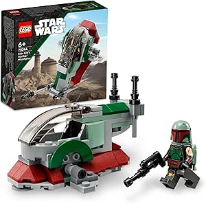 LEGO Star Wars Boba Fett Microfighter Set 75344 Buildable Toy for Kids Ages 6 and Up