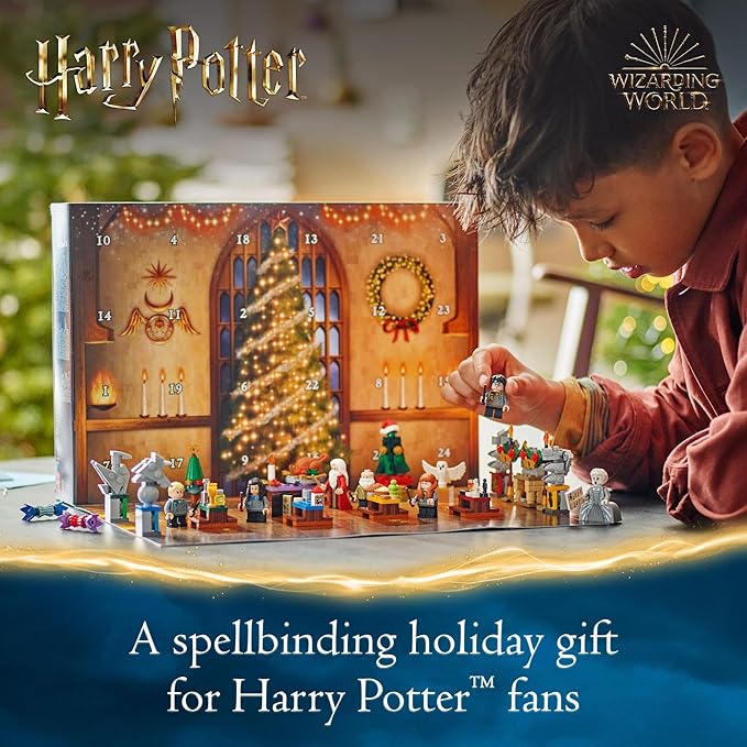 LEGO® Harry Potter 2024 Advent Calendar 76438 Hogwarts Set with 7 Minifigures and 16 Builds for Kids 8+