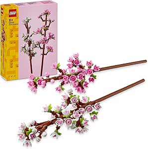 LEGO® Iconic Cherry Blossoms Set 40725 Buildable Flower Display for Kids Ages 8 and Up