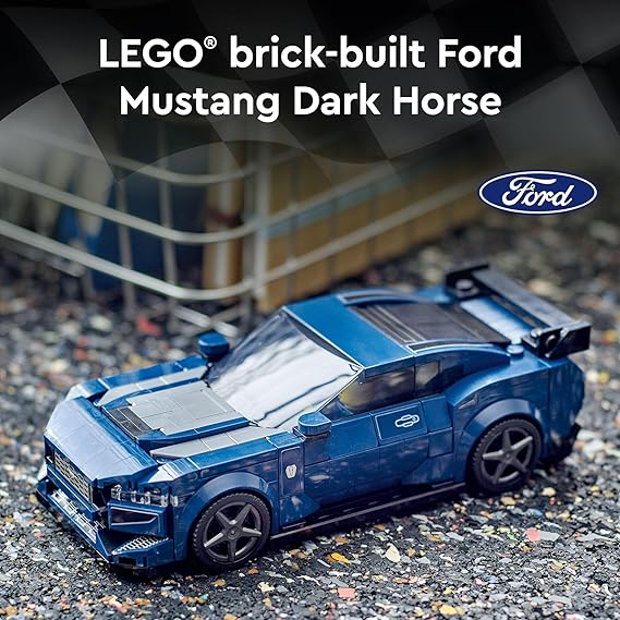 LEGO® Speed Champions Ford Mustang Dark Horse 76920 Buildable Sports Car Set for Kids 9+