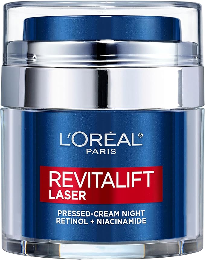 L'Oréal Paris Revitalift Laser X3 Night Cream 50ml  Retinol & Niacinamide Formula for Anti Aging & Skin Renewal