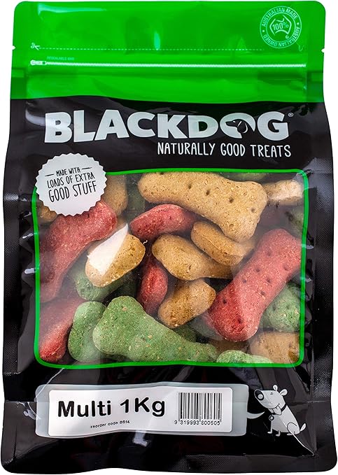 BLACKDOG 1kg Multi Biscuit Variety Pack Assorted Flavors for Dogs