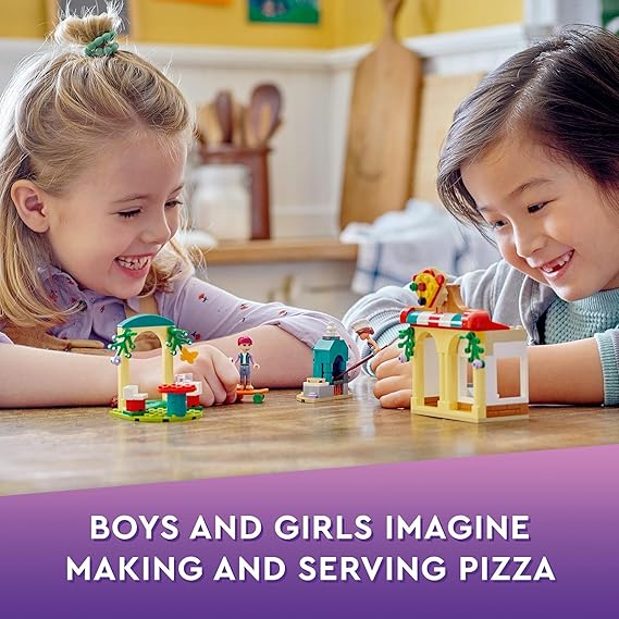 LEGO® Friends Heartlake City Pizzeria 41705 Set with Olivia and Ethan for Pizza Play Fun for Kids 5+