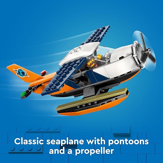 LEGO® City Jungle Explorer Water Plane 60425 Seaplane Set with 2 Minifigures