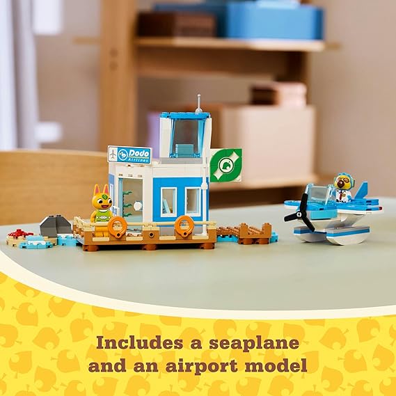 LEGO® Animal Crossing Dodo Airlines 77051 Seaplane Set with Pilot Minifigure for Kids 7+