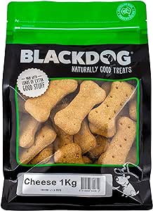 BLACKDOG 1kg Cheese Dog Treats B616 Tasty Cheddar Snacks for Dogs