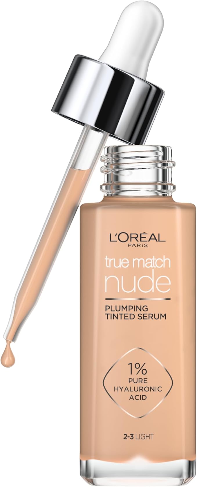 L'Oréal Paris True Match Nude Serum Foundation 30ml Hydrating & Smoothing Formula for a Flawless Shade