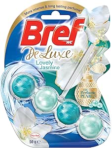 Bref 50g Deluxe Jasmine Toilet Rim Block Cleaner Lovely Scent