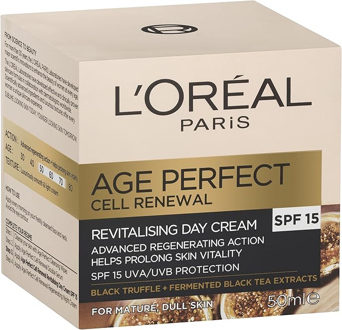 L'Oréal Paris Age Perfect 50ml Day Cream Revitalizing & Glow-Boosting Formula for Mature Skin