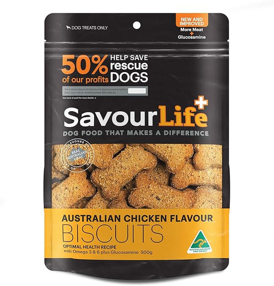 SavourLife 500g Chicken Flavored Dog Biscuits Tasty & Healthy Treats