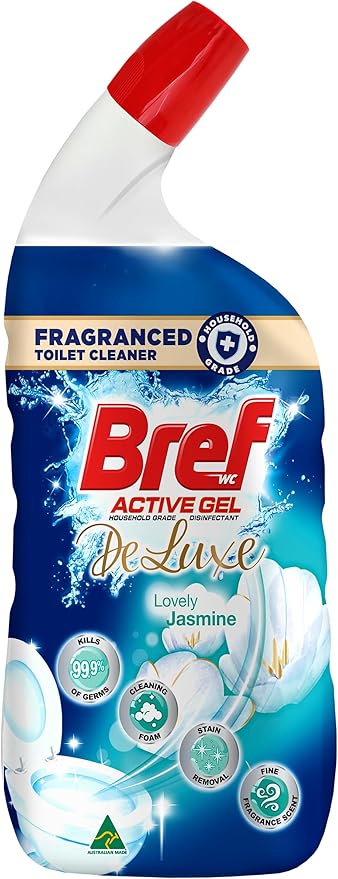 Bref Deluxe Active Gel Toilet Cleaner 600mL Lovely Jasmine Scent