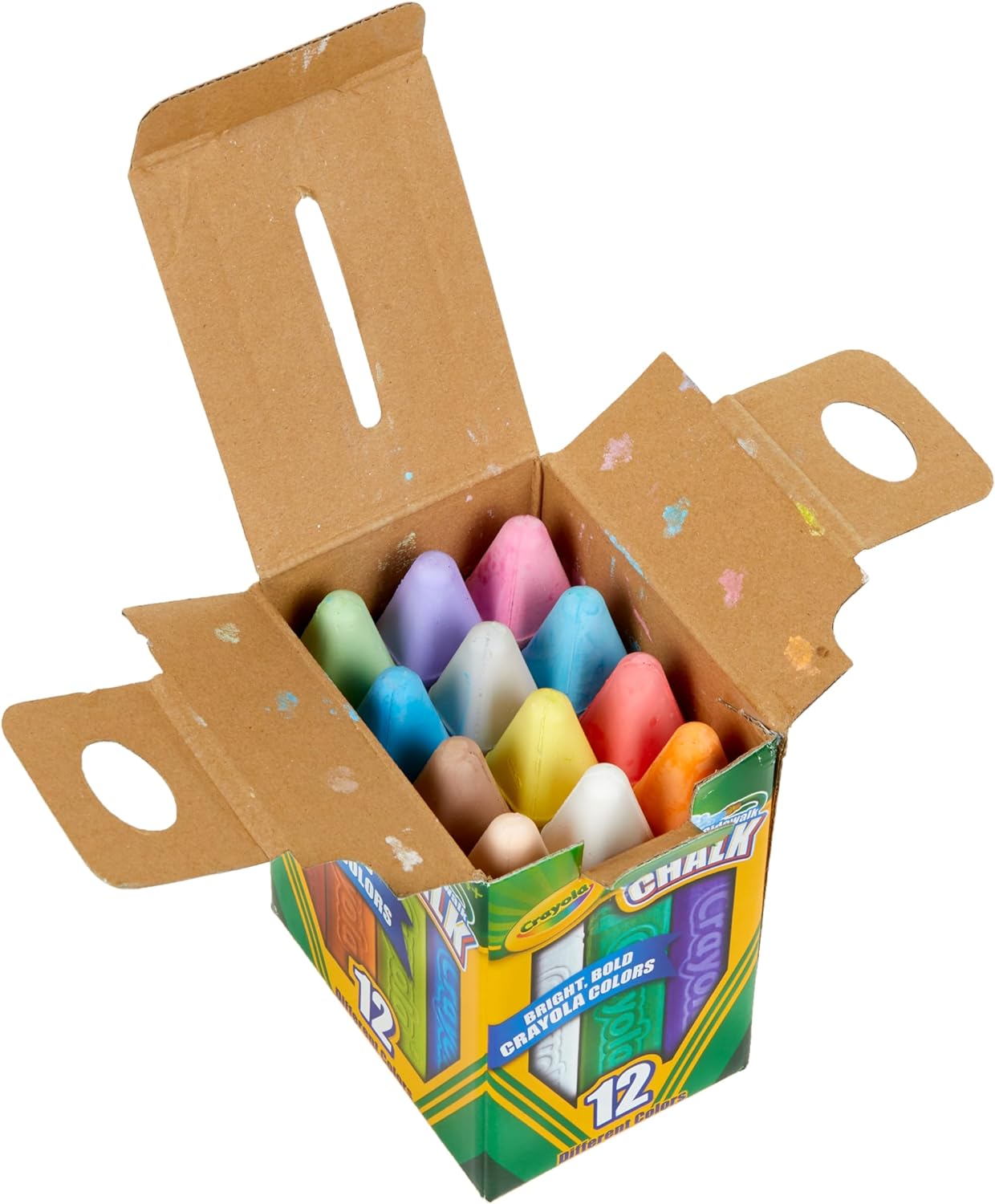 Crayola 12 Washable Sidewalk Chalks: Bright, Non-Toxic Outdoor Toys for Creative Play.