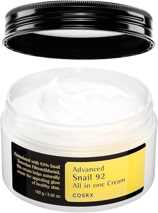 COSRX Snail Mucin 92% Repair Cream 100g Korean Moisturizer No Parabens Vegan