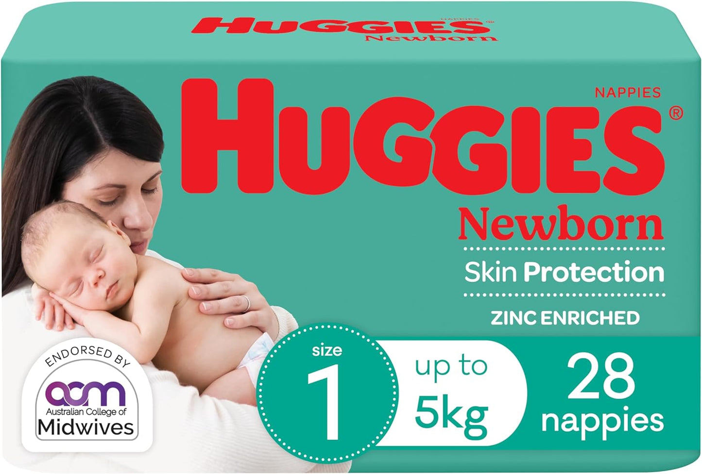 Huggies Newborn Nappies Size 1 and 2