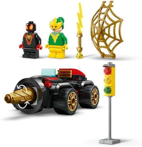 LEGO® Spidey Drill Spinner 10792 Spider-Man Vehicle Set with 2 Minifigures for Kids 4+