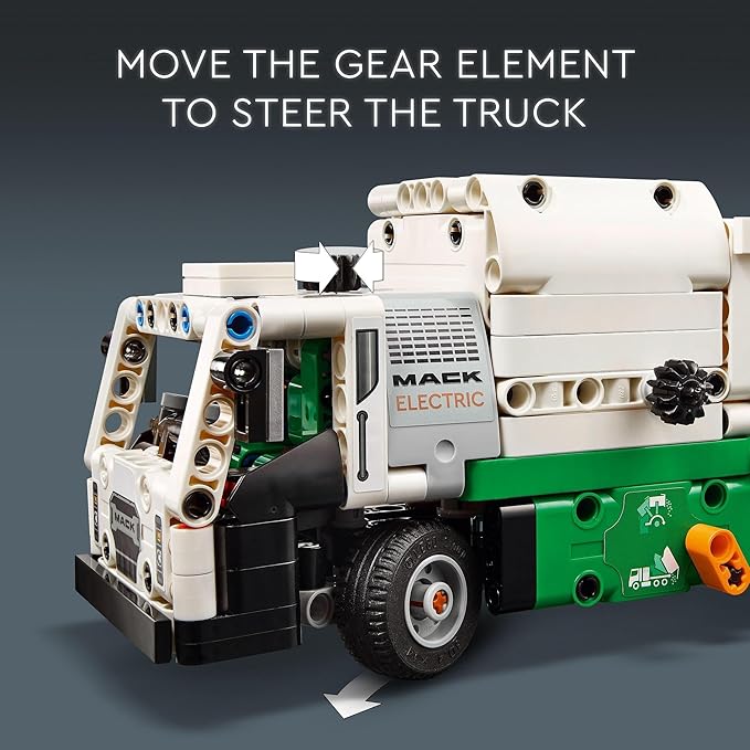 LEGO® Technic Mack LR Electric Garbage Truck 42167 Recycling Bin Lorry Set for Kids 8+