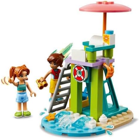 LEGO® Friends Beach Water Scooter 42623 Lifeguard Set with Mini Dolls and Dolphin for Kids 5+