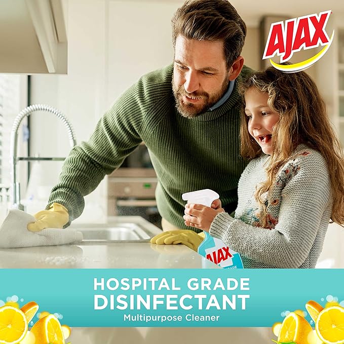 Ajax 500mL Lemon Antibacterial Disinfectant Spray