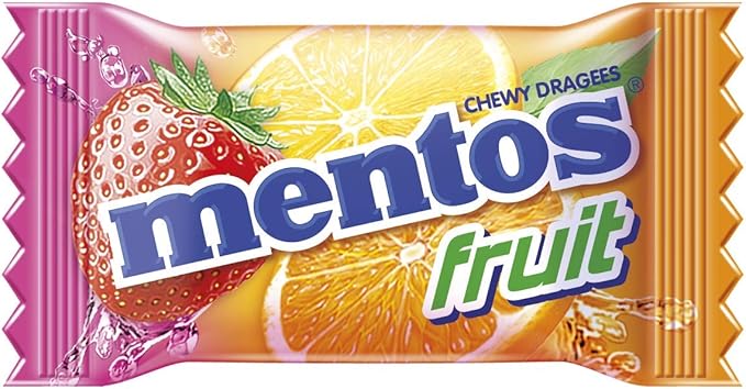 Mentos Fruit Candy Pillowpack 540g Assorted Fruity Flavors Treats