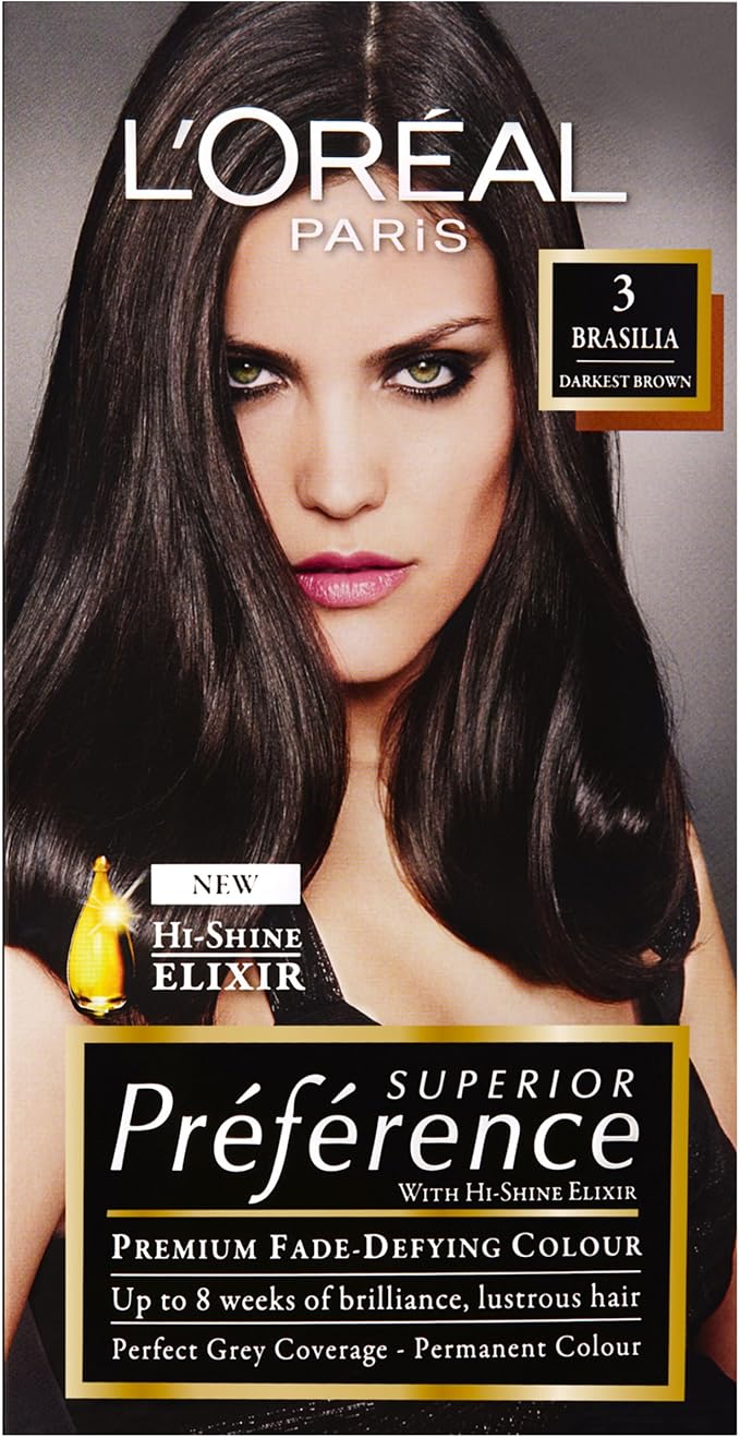 L'Oréal Paris Préférence Permanent Hair Color 3 Brasilia Shade