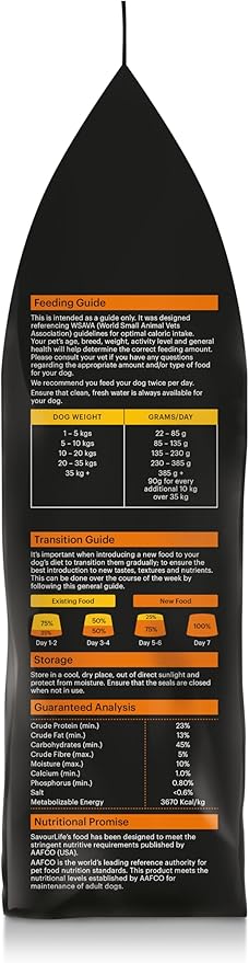 SavourLife Essentials 3kg Chicken Adult Dog Food  Premium Nutrition for Adult Dogs