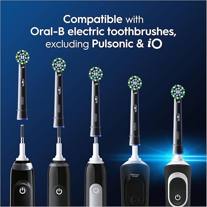Oral-B Pro Floss Action Electric Toothbrush Replacement Heads, White 4 Pack