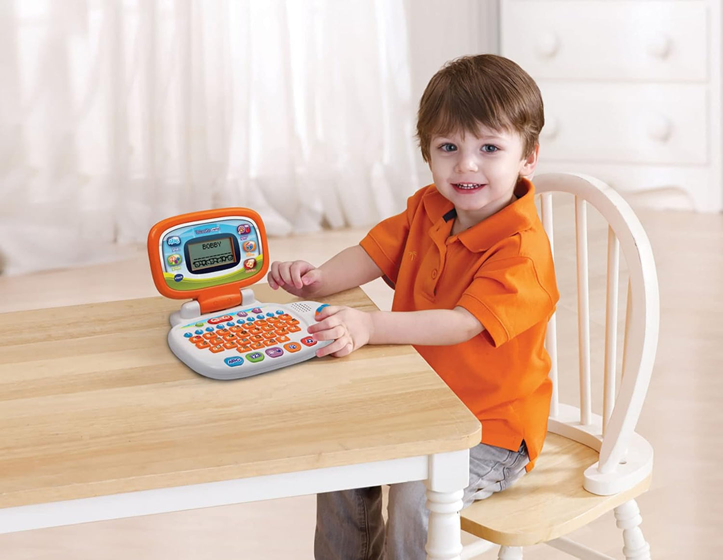 VTech My Laptop - Educational Toy for Kids, White/Orange (155403)