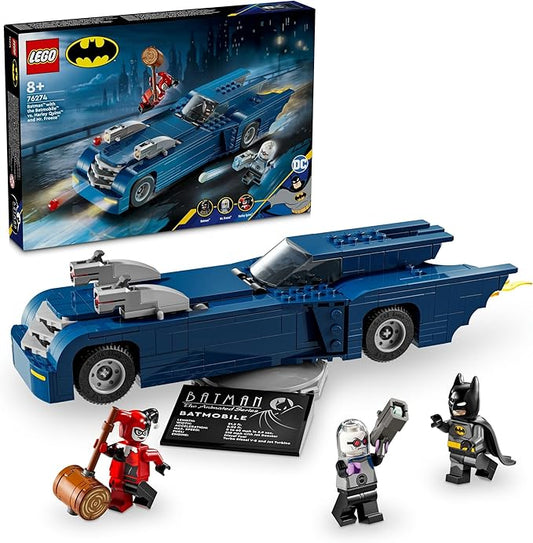 LEGO® DC Batman: Batman & The Batmobile vs. Harley Quinn & Mr Freeze 76274 Superhero Toy for Ages 8+