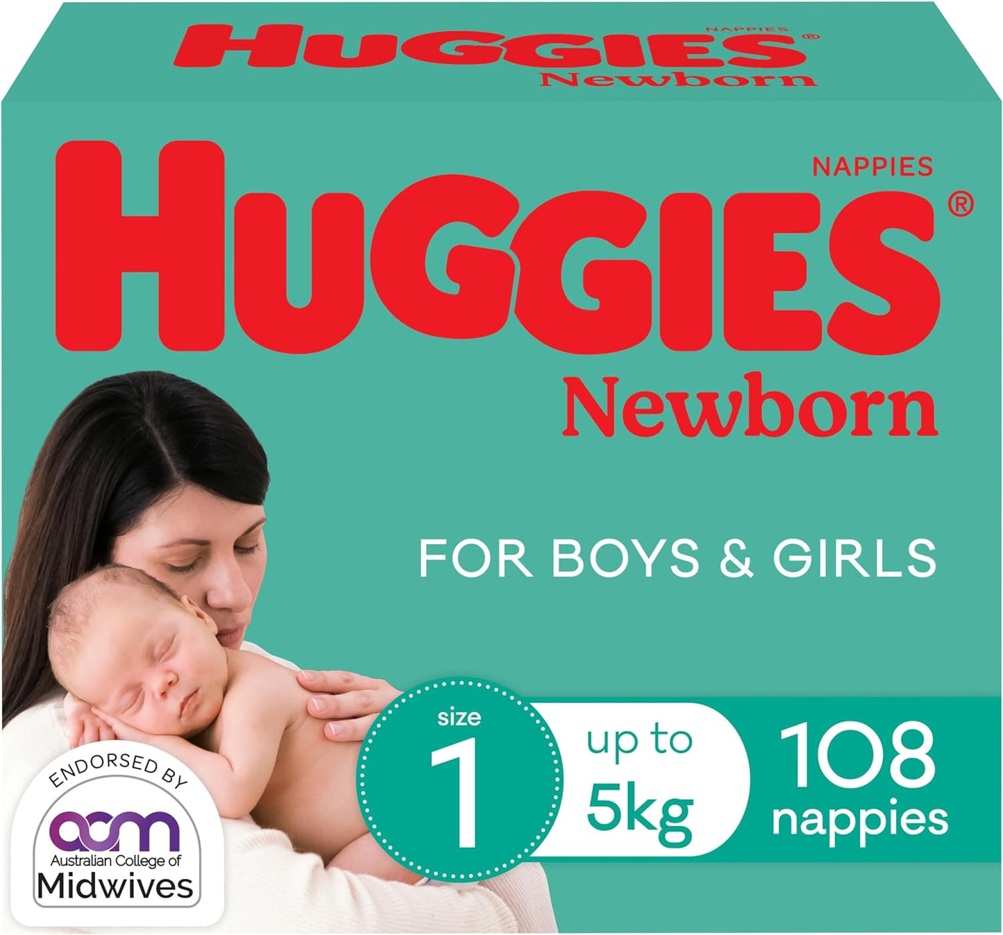 Huggies Newborn Nappies Size 1 and 2