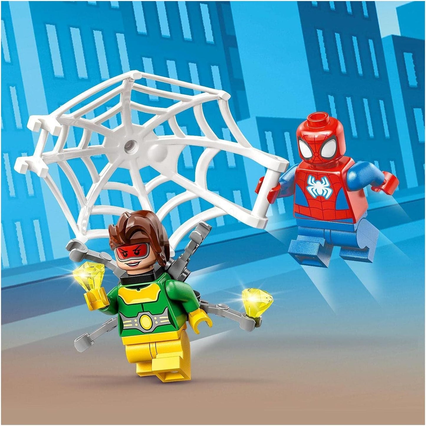 LEGO® Marvel Spider-Man's Car and Doc Ock Set (10789) with 2 Minifigures and Glow-in-the-Dark Elements, for Kids 4+