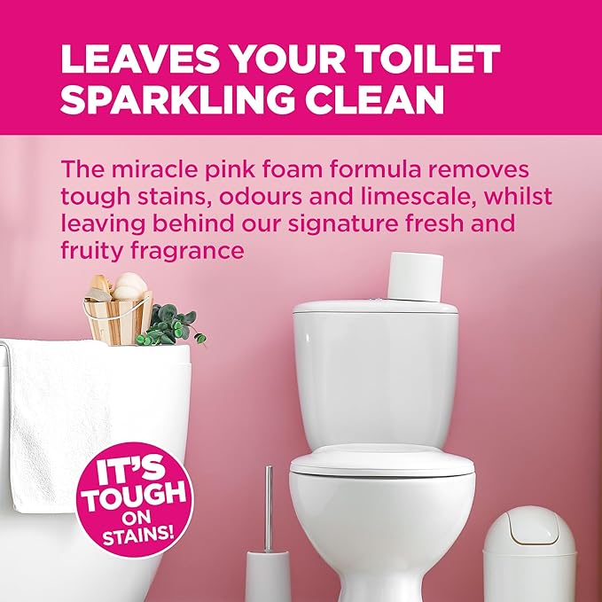 The Pink Stuff The Miracle Foaming Toilet Cleaner 3-Pack Bottles