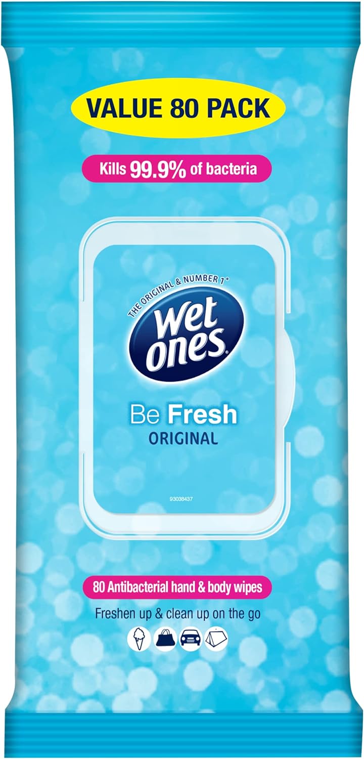 Wet Ones Be Fresh Antibacterial Hand & Body Wipes