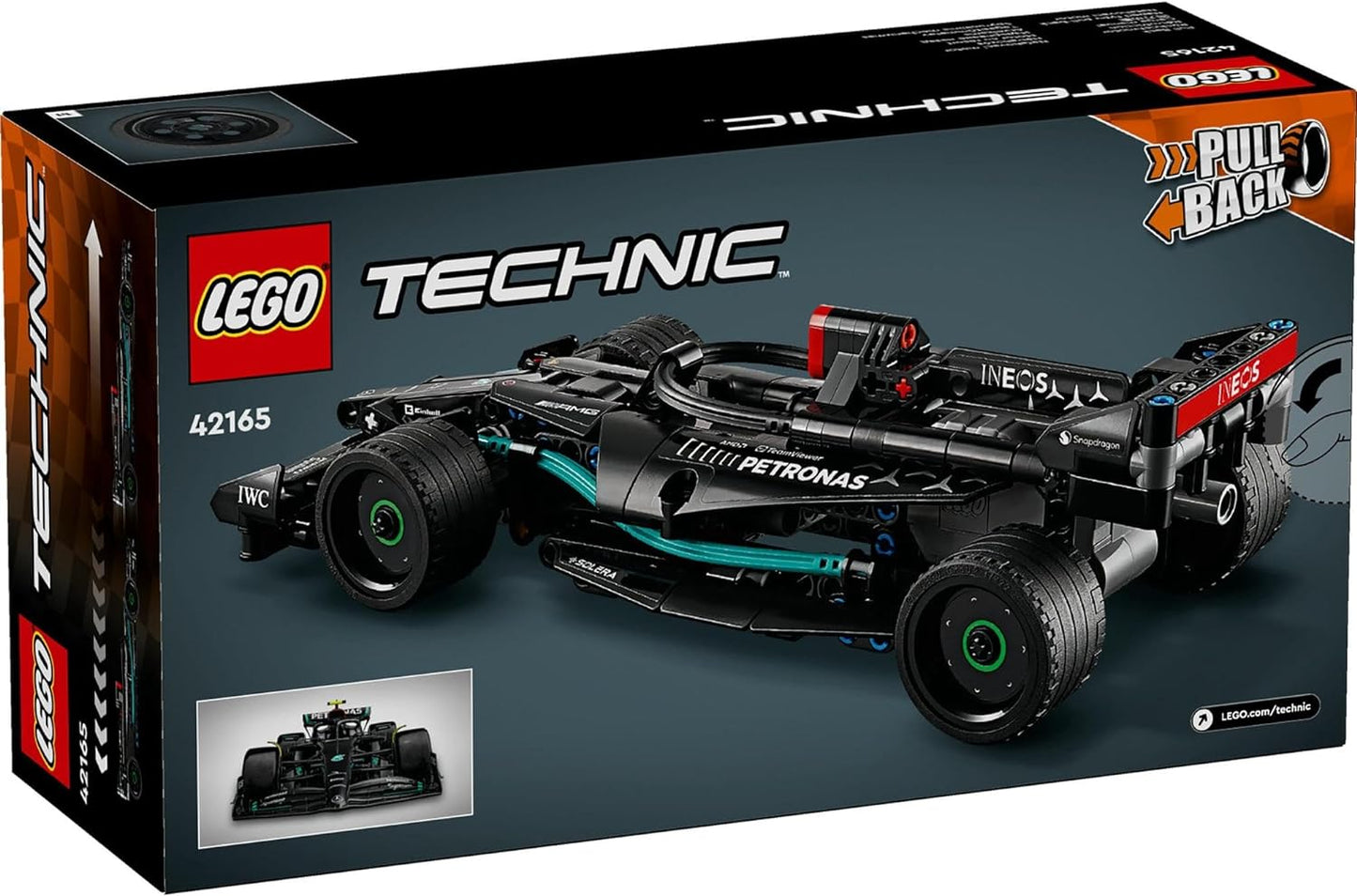 LEGO Technic Mercedes-AMG F1 W14 E Performance 42165 Pull-Back Race Car Toy for Kids 7+