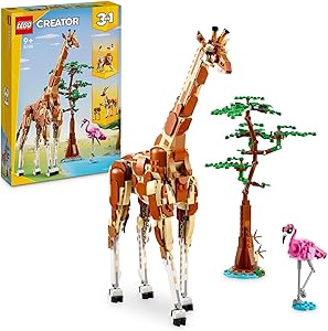 LEGO® Creator Wild Safari Animals 31150 Giraffe Gazelle and Lion Buildable Set for Kids 9+