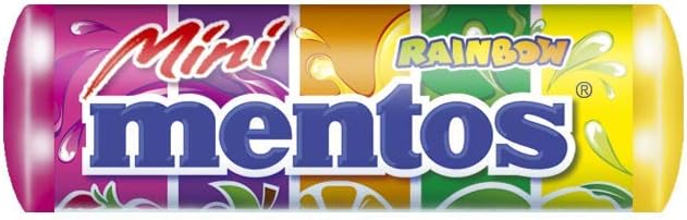 MENTOS Mini Rainbow Fruit Chews 120g Pack Colorful and Refreshing Treats