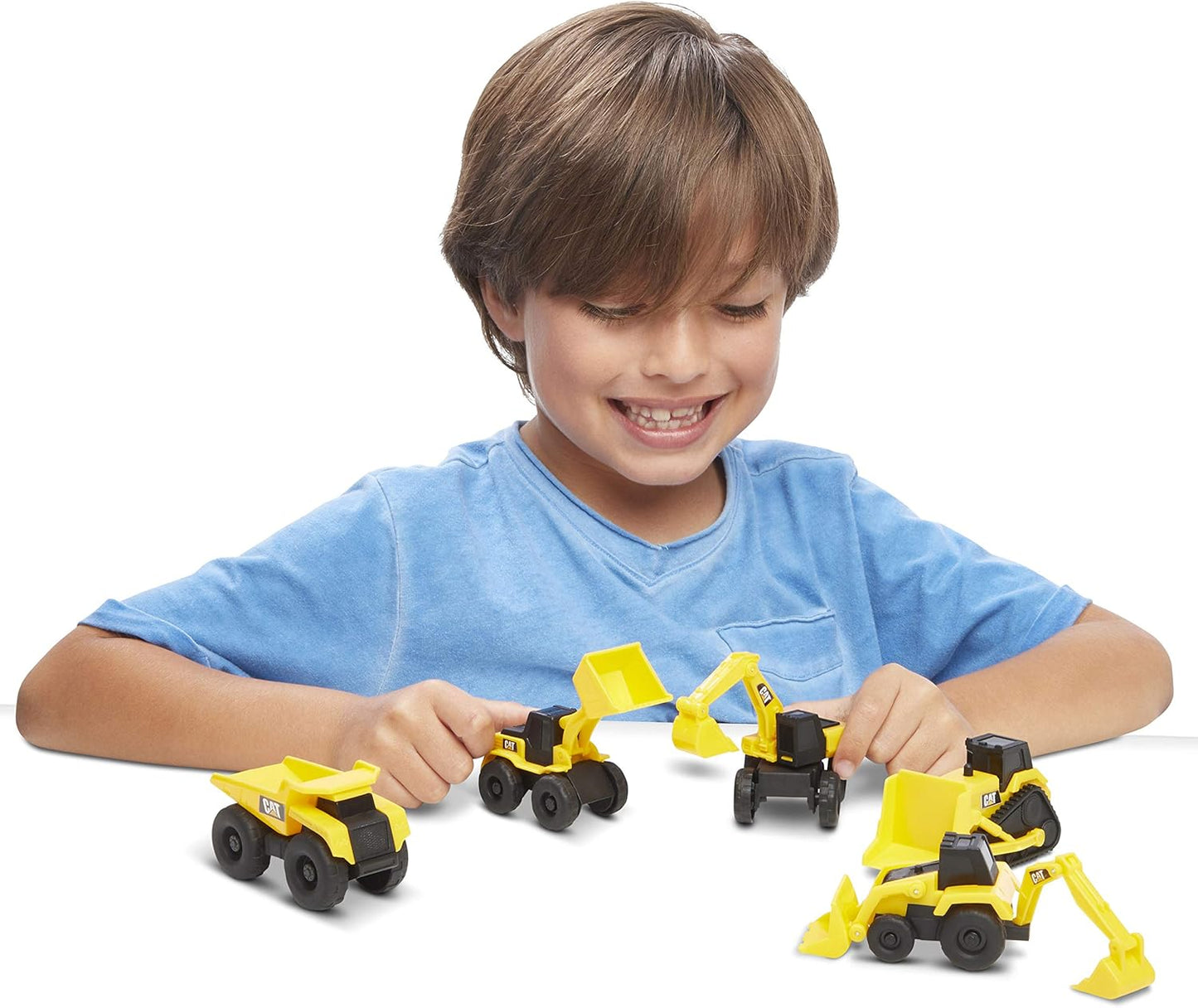 Cat 82150 Little Machines 5-Pack Vehicle, Yellow