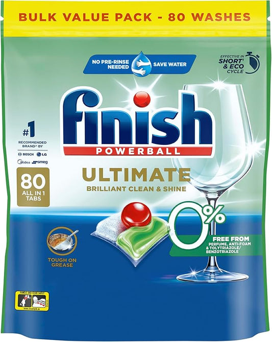 Finish Ultimate 0% Free From Powerful Clean Pure Ingredients 80 Tablets