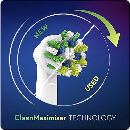 Oral-B CrossAction Toothbrush Head Refills 8 Pack Replacement Brush Heads