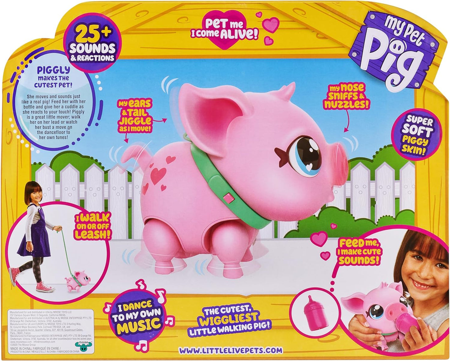 Little Live Pets - Interactive Toy Pig: Walks, Dances, Nuzzles, 20+ Sounds, Batteries Included, Ages 4+