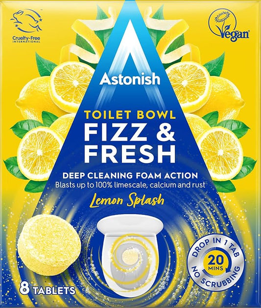 Astonish Fast Action Toilet Cleaner 8 Tablets Removes Calcium & Rust