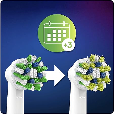 Oral-B CrossAction Toothbrush Head Refills 8 Pack Replacement Brush Heads