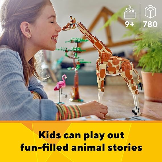 LEGO® Creator Wild Safari Animals 31150 Giraffe Gazelle and Lion Buildable Set for Kids 9+