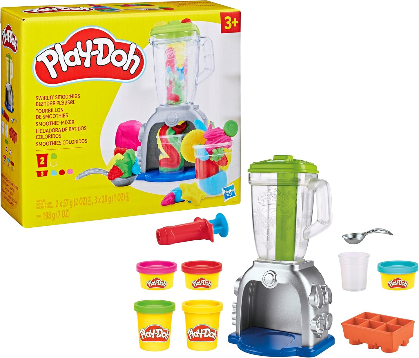 Play-Doh Swirlin' Smoothies Blender Playset – Kids Kitchen Toy for 3+