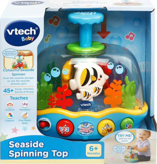 VTech Seaside Spinning Top Toy, Blue Model 508903