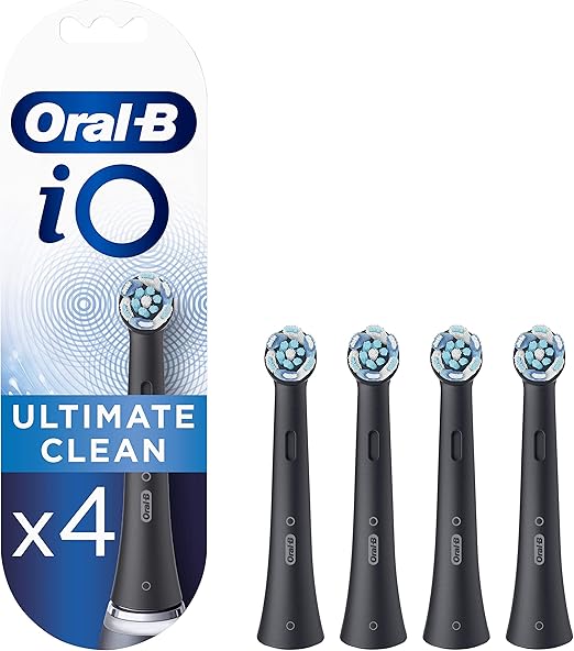 Oral-B iO Ultimate Clean Black Refills 4 Brush Heads