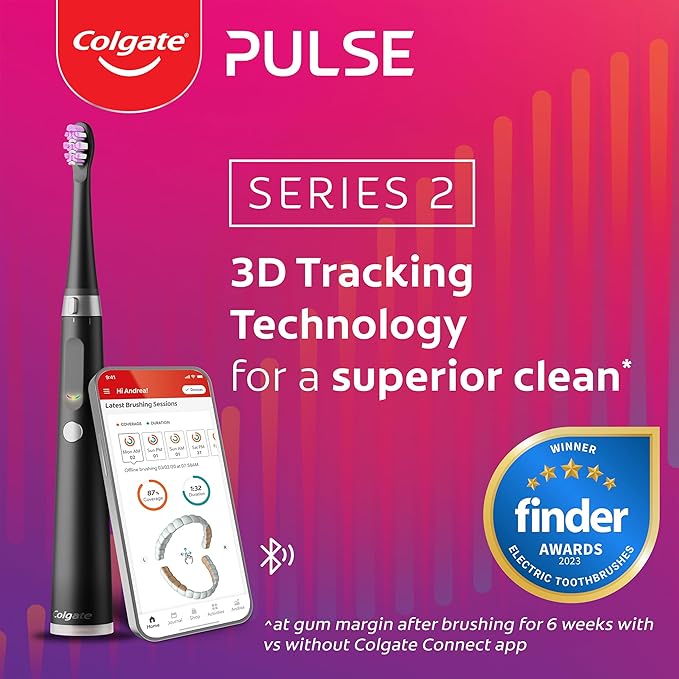 Colgate Pulse Connected Series 2 Deep Clean & Sensitive Electric Toothbrush