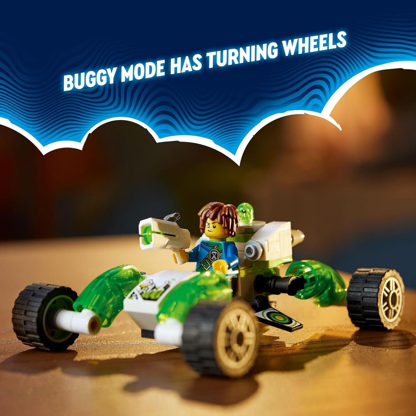 LEGO® DREAMZzz Mateo's Off-Road Car 71471, a set that transforms into a dune buggy or quadcopter.