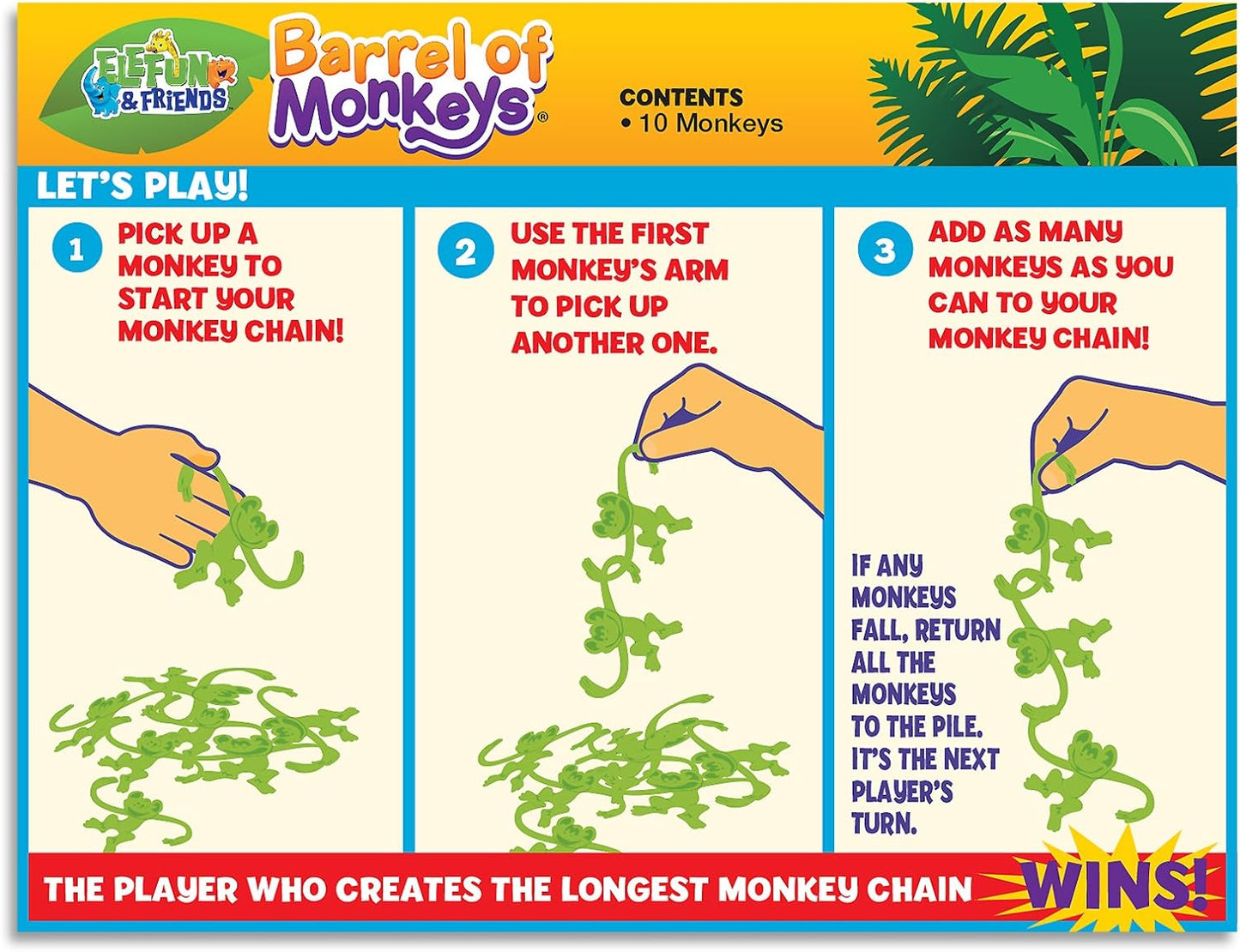 Hasbro Barrel of Monkeys - Elefun and Friends: Balance Carefully or Lose Your Turn - Preschool Games and Toys for Kids Ages 3+"