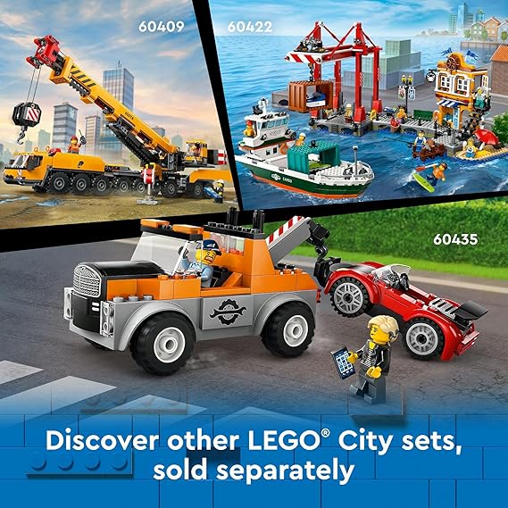 LEGO® City Yellow Excavator 60420 Digger Toy with Fun Minifigures for Kids 8+ Ideal Gift Idea