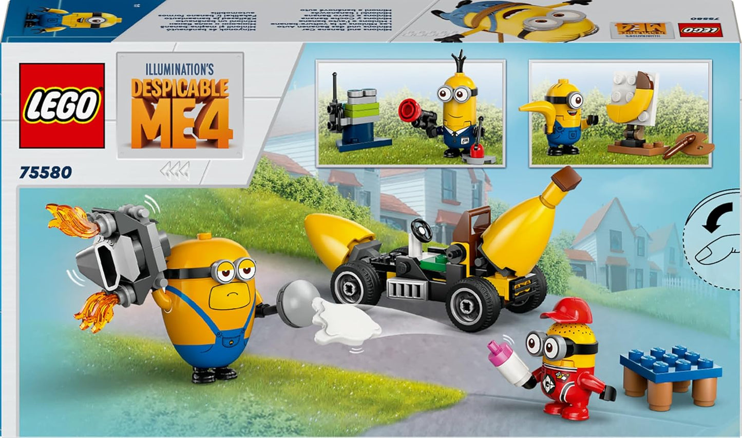 LEGO® Despicable Me Minions Banana Car 75580 Creative Building Playset for Kids 6+